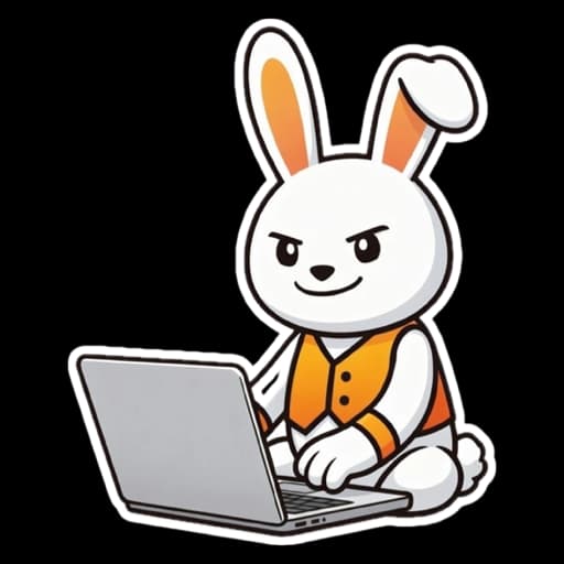 Finney working at a laptop